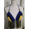 crochet fringe bra top