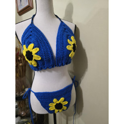 crochet flower bikini