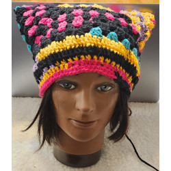 cat ear crochet hat
