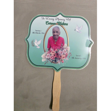 memorial keepsake fan