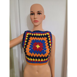 Granny square crop top
